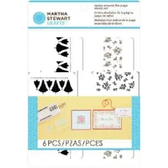 σφραγίδες ms crafts vintage floral 8 τεμάχια - Martha stewart