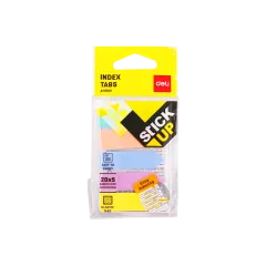 σελιδοδείκτες deli stick up 43x11mm 5χ20 φύλλα - Deli