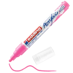 Μαρκαδόρος ακρυλικός edding 5100 fluorescent pink 2-3mm - Edding