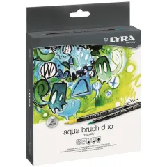 Μαρκαδόροι lyra aqua brush duo 36 τεμάχια 65212360 - Lyra