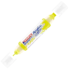 Μαρκαδόρος ακρυλικός διπλός edding 5400 2-3mm/5-10mm fluorescent yellow - Edding