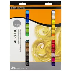 Ακρυλικά χρώματα simply acrylic set 24x12ml - Daler rowney