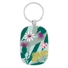 Μπρελόκ derriere la porte epoxy fleurs exotiques - Dp