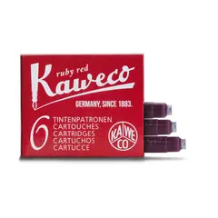 Αμπούλες kaweco ruby red συσκευασία 6 τεμαχίων - Kaweco