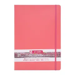 Μπλοκ σχεδίου sketch book talens 21x29.7cm 140gr 80 φύλλα coral red - Talens