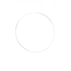 Μεταλλικό στεφάνι rayher 12cm λευκό - Rayher
