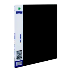 Ντοσιέ με ζελατίνες metron 10 φύλλα μαύρο - Metron
