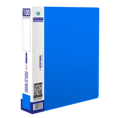 Ντοσιέ με ζελατίνες metron 100 φύλλα μπλε - Metron