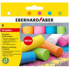 Κιμωλίες eberhard street 6 χρώματα - Eberhard faber