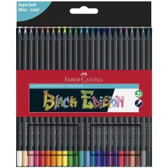 Ξυλομπογιές faber castell black edition 24 τεμάχια - Faber castell