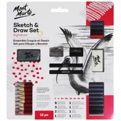 σετ σχεδίου mont marte 18 τεμάχια - 