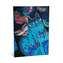 σημειωματάριο paperblanks blue cats & butterflies midi - Paperblanks