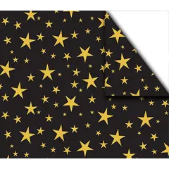 χαρτόνι fabi 50x70cm αστέρια μαύρο - Fabi