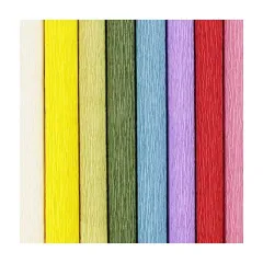 χαρτιά γκοφρέ λουλουδιών 180% strech 25x60cm 105gr 8 ρολλά - Deco