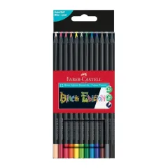 Ξυλομπογιές faber castell black edition 12 τεμάχια - Faber castell