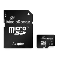 Κάρτα μνήμης sdhc memory card mediarange 32gb with sd adaptor - Mediarange