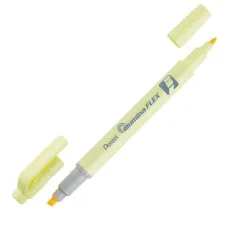 Μαρκαδόρος υπογράμμισης pentel illumina 2πλής όψεως pastel yellow - Pentel