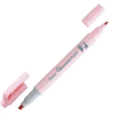 Μαρκαδόρος υπογράμμισης pentel illumina 2πλής όψεως pastel pink - Pentel