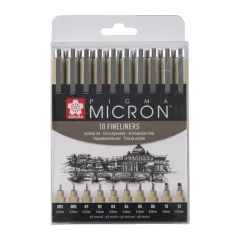 Μαρκαδόροι σχεδιάσεως sakura pigma micron σετ 10 fineliners - Sakura