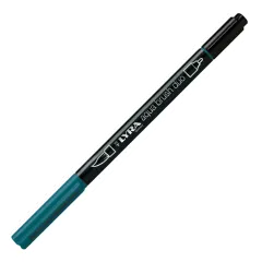 Μαρκαδόρος lyra aqua brush duo 6520052 cobalt blue greenish - Lyra