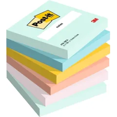 Αυτοκόλλητα χαρτάκια post-it beachside 76x76 6x100 φύλλα - 3m