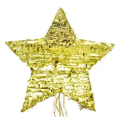 πινιάτα αστέρι χρυσό 19x49x9cm - Scrapcooking
