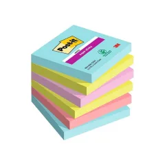 Αυτοκόλλητα χαρτάκια post-it 3m 654-6ss-cos 76x76mm 6 τεμάχια - 3m