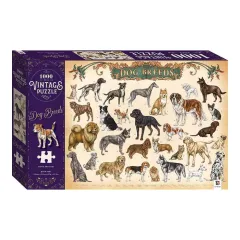 παζλ hinkler vintage classic dog breeds puzzle 1000 pieces 12+ - Hinkler