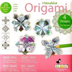 χαρτί για origami lotus 15x15cm 20 τεμάχια - Fridolin