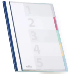Ντοσιέ ελασμα durable divisoflex 2557 με 5 διαχωριστικά και εξώφυλλο - Durable