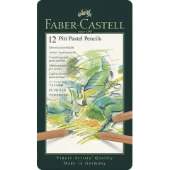Ξυλομπογιές σε μεταλλική κασετίνα faber castell pitt pastel 12 τεμάχια - Faber castell