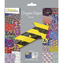 χαρτί origami street art 20x20cm 60φ. - Mandarine