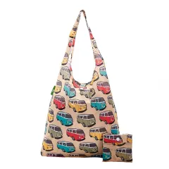 τσάντα recycled shopping bag eco chic shopper beige camper vans - Eco chic