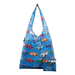τσάντα recycled shopping bag eco chic shopper blue mini - Eco chic