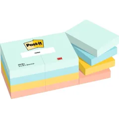 Αυτοκόλλητα χαρτάκια post-it 3m 653 38x51mm beachside 12x100 φύλλα - 3m