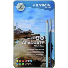 Ξυλομπογιές lyra graduate aquarell 12τεμ. - Lyra