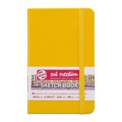 Μπλοκ σχεδίου sketch book talens 9x14cm 140gr 80 φύλλα κίτρινο - Talens