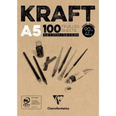 Μπλοκ clairefontaine kraft σχεδίου α5 50 φύλλα - Clairefontaine