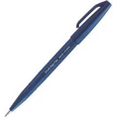 Μαρκαδόρος pentel πινέλο brush sign pen blue black - Pentel
