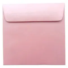 φάκελα πρόσκλησης 17χ17cm 120γρ. περλέ ροζ - Oem