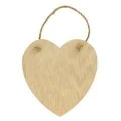 Καρδιά ξύλινη artemio με κρεμαστάρι - Artemio