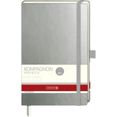 σημειωματάριο brunnen kompagnon metallic με λάστιχο 12.5 x 19.5cm dotted σελίδες πράσινο - Brunnen