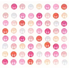 πέρλες αυτοκόλλητες artemio 64 τεμάχια pink mix - Artemio