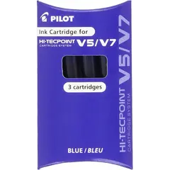 Αμπούλες μελάνης για pilot hi-techpoint v5 - v7 μπλε συσκευασία 3 τεμαχίων - Pilot