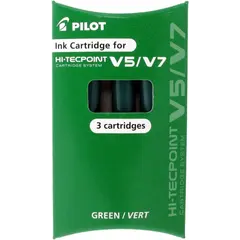 Αμπούλες μελάνης για pilot hi-tecpoint v5 - v7 πράσινο συσκευασία 3 τεμαχίων - Pilot