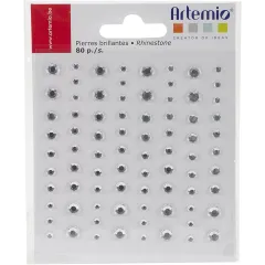 Strass artemio αυτοκόλλητα άσπρα 80 τεμάχια - Artemio