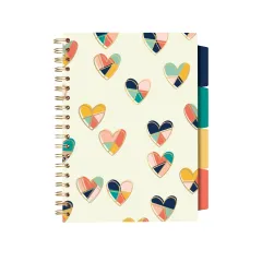 τετράδιο σπιράλ carpe diem b5 floral love hearts - Carpediem