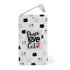 Power bank peace love and cat i total 4000mah - I-total