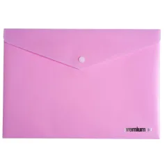 Ντοσιέ με κουμπί pp a&g α4 pastel pink - A&g