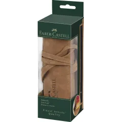 Θήκη μολυβιών faber castell ρολό καφέ - Faber castell